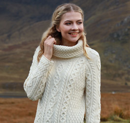 Pull en laine irlandais hot sale